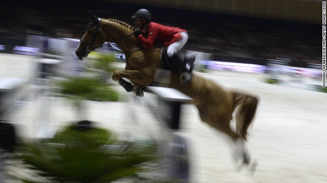 Pius Schwizer of Switzerland along with horse Quidam du Vivier claimed victory in the jumping final at the FEI World Cup jumping and dressage finals held in Chassieu, France in April.