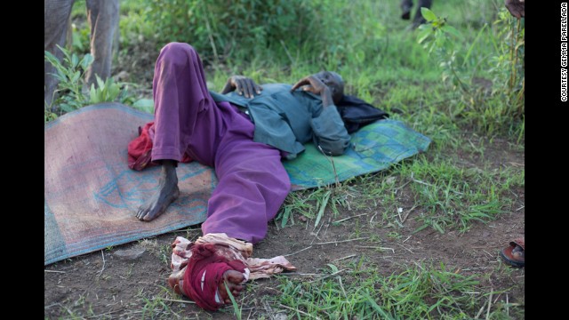 Another injured man lies on the ground after the ambush.