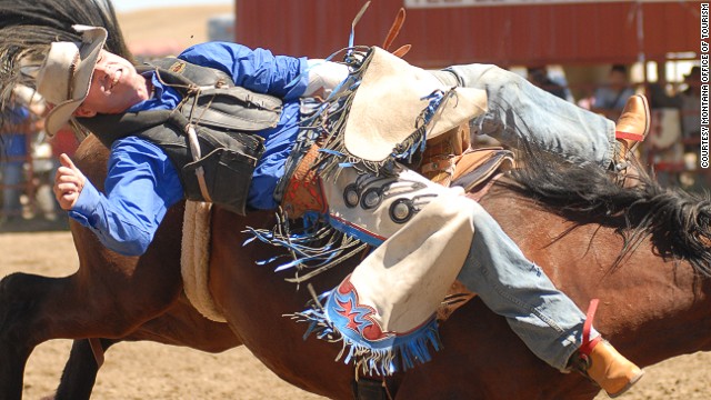 "Rodeo basically developed from the range riders of old, that would come together and ride wild horses -- and by 'wild' I mean they were born wild, they were not used to humans handling them, so you have to tame them," said Old Horn. "How do you ride a horse that had never been rode before? That developed into rodeo today."