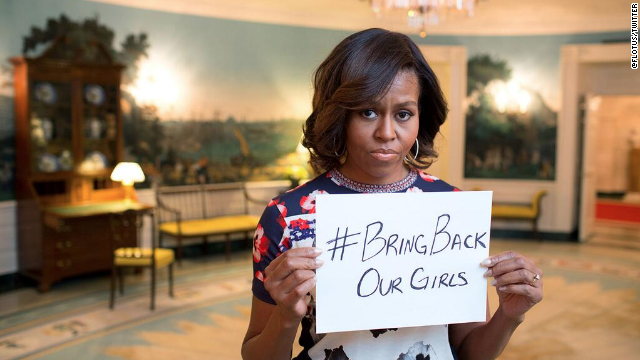 Michelle Obama: Nigeria kidnappings 'unconscionable'