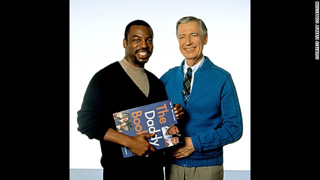 It was a beautiful day in the neighborhood when the "Reading Rainbow's" Burton and Fred Rogers met. Rogers hosted the public television show "Mister Rogers' Neighborhood" from 1966 to 2001.<!-- -->
</br>