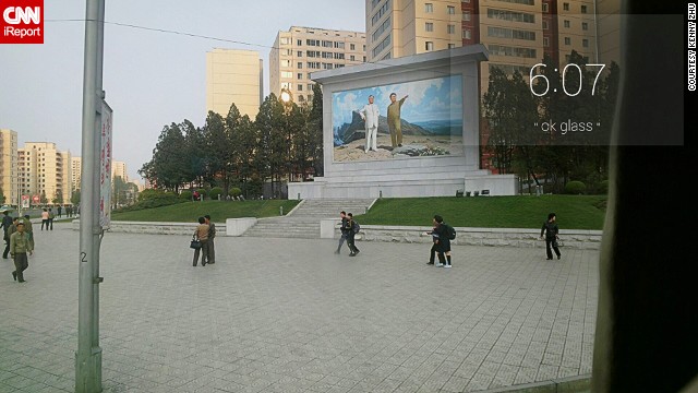 Kerry Zhu visited North Korea from China and captured North Korea using his Google Glass. He was allowed to wear the wearable camera as long as "everything reflects the positive side of DPRK."