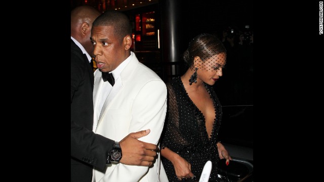 According to reports, Jay Z and Beyonce, who married in 2008, walked out together but then departed in separate cars. <a href='http://www.people.com/article/beyonce-left-with-solange-after-sister-fights-with-jayz' >An onlooker told People magazine</a> that Jay Z approached the vehicle waiting for his wife and sister-in-law but then hesitated and "walked down the block and got in a car."