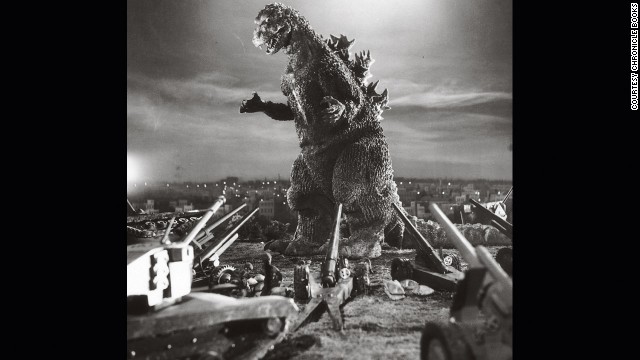 A publicity photo for 1954's "Godzilla."