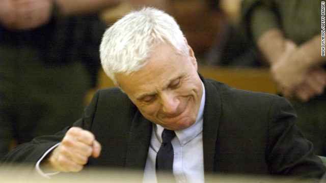 Actor Robert Blake reacts after being found not guilty of murdering his wife, Bonny Lee Bakley, in 2005 in Van Nuys, California. Bakley was shot in the head while sitting in the couple's vehicle. 