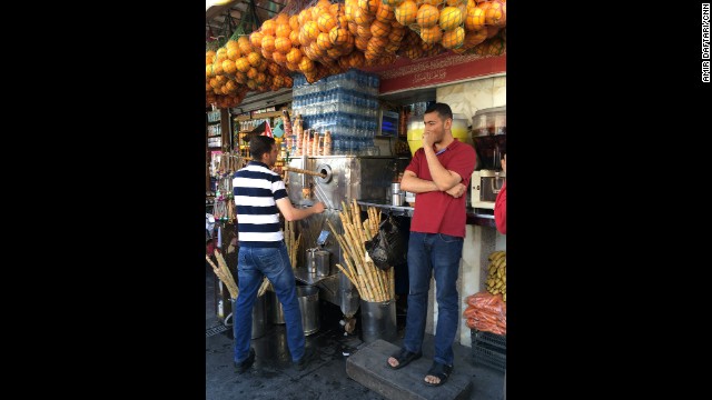 Amman Jordan A Sugar Cane Vendor Hard At Work In Downtown Amman Cnn 