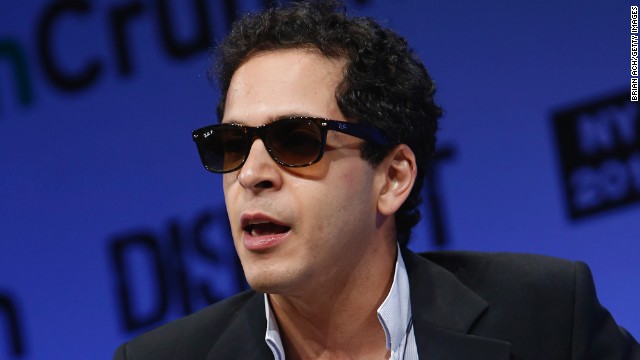 Mahbod Moghadam, co-founder of Rap Genius, speaks at a tech conference in New York City in 2013.