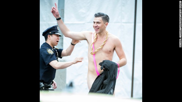 Sediuk attempts to crash the "Charles James: Beyond Fashion" Costume Institute Gala at the Metropolitan Museum of Art in New York on May 5.