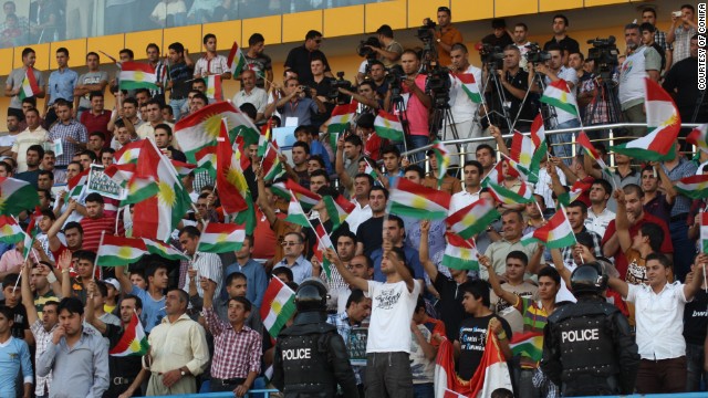 Kurdistan fans were out in force to support their team at the 2012 tournament -- there are over 40 million stateless Kurds in the world today.