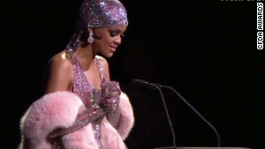 Rihanna Bares Almost All In Sheer Sparkly Dress CNN