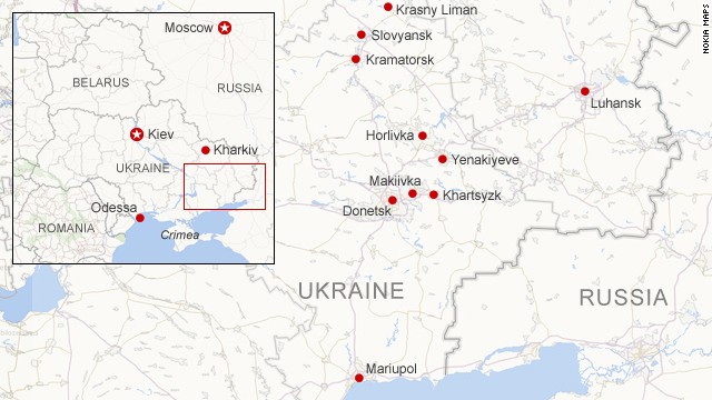 Where unrest has occurred in E. Ukraine