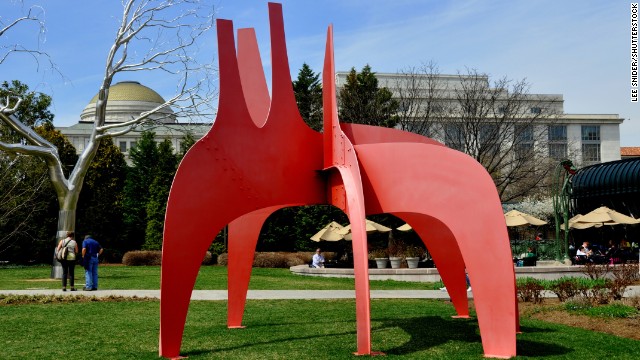 The National Gallery of Art's sculpture garden is a popular spot on the National Mall in Washington. The museum saw about 4.1 million visitors in 2013.