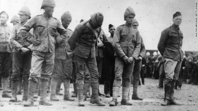 Winston Churchill was a journalist, not a soldier. Nonetheless, he found himself captured in South Africa in 1899, after Boer soldiers ambushed an armored train. But Churchill, pictured at right with other prisoners, didn't stay in Pretoria for long. Less than a month after his capture, he hurdled a prison wall and walked free. The episode helped catapult Churchill's standing in his native Britain. But he didn't stop there. Churchill went on to become one of his country's most recognizable figures over the subsequent decades, including as its prime minister in the thick of World War II.