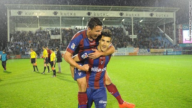 Local journalist Mikel Madinabeitia told CNN: "It's a typical rags to riches story. I wrote in my newspaper Eibar has been the D'Artagnan of the second division, with that famous catchphrase 'All for one and one for all.' There are no celebrities in this team, no millionaires."