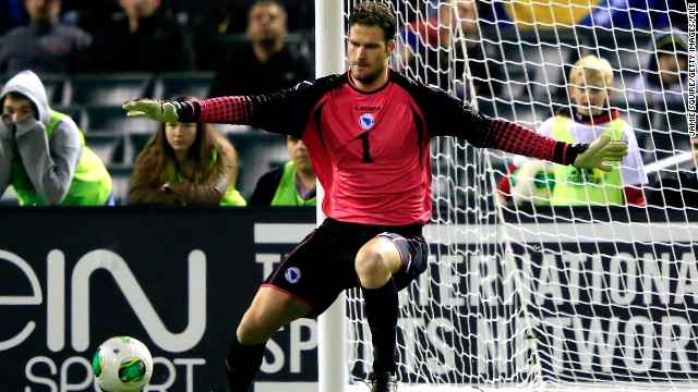 Like Dzeko, Bosnia's goalkeeper Asmir Begovic plies his trade in England. The Stoke City player's family fled Bosnia before the war, moving to Germany before settling in Canada.