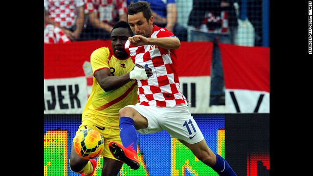 Darijo Srna (Croatia): Srna, right, is Croatia's team captain and most-capped player. He plays professionally for Shakhtar Donetsk, whose stadium is an hour's drive from the Ukraine-Russia border. Chelsea and Bayern Munich have unsuccessfully courted the midfielder and right back, who has an eye for goal. But he said his heart led him to stay in Ukraine. Oh, and he has a leg tattoo of a deer (or "srna" in Croatian) playing soccer.