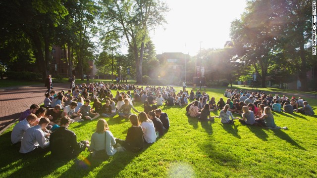 Students at the school mourn after the shooting on Thursday, June 5.