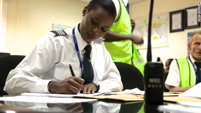 Being a pilot isn't just sitting in the cockpit, explains Mbabazi. "Basically you need to know your crew: who you are flying with, and the weather, from your departure, your arrival and your alternate, if the weather in your destination is not good, so you need the alternate as well." And that's before you even get onto the aircraft...