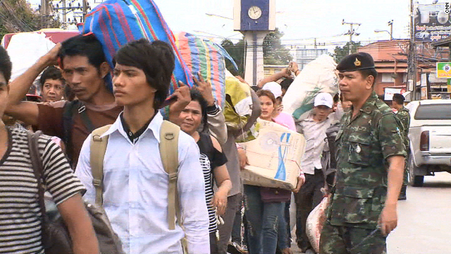 About 150,000 to nearly 200,000 Cambodian migrant workers are estimated to have left Thailand over fears of a crackdown.
