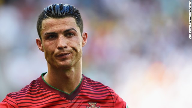 Portugal's Cristiano Ronaldo is seen during his team's 4-0 loss to Germany in Salvador, Brazil. Portugal spent most of the match playing with 10 men after one of its players received a red card.