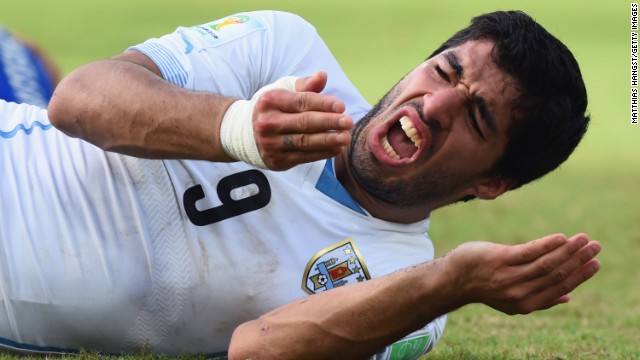 "I just collided with his shoulder. They are just casual incidences that occur during a soccer game," Suarez told reporters.