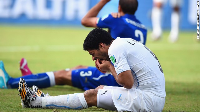 Luis Suarez is back in the limelight for all the wrong reasons. The Uruguay striker faces a FIFA investigation after appearing to bite Italian Giorgio Chiellini during the 2014 World Cup in Brazil.