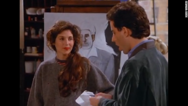 <strong>Catherine Keener </strong>plays Jerry's new girlfriend Nina for an episode in season three. Nina is an artist who paints Kramer as "a loathsome, offensive brute," and yet you cannot look away. Nina's father then offers the crew Yankee tickets in the owner's box. But things unravel for the couple at the game when Elaine is ejected from the seats for refusing to remove her Baltimore Orioles cap. Keener has appeared in multiple roles since, although her most famous part may be as Trish Piedmont in "The 40 Year Old Virgin."