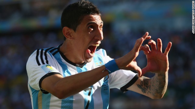 Di Maria's goal came late in extra time when it appeared that the game was heading toward a penalty kick shootout.