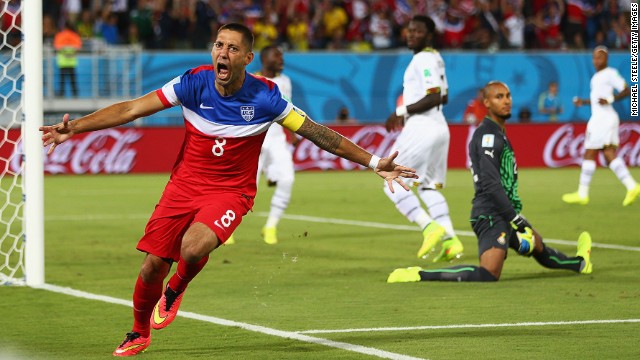 U.S. team captain Clint Dempsey's home state of Texas has been the third most-active engaging with the World Cup.