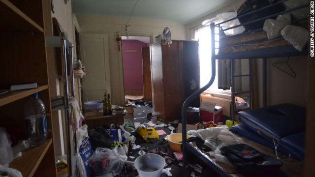 Items clutter the floor of a three bedroom house in Peckham, south London, that owners and estate agents hope to sell for 650,000 ($1.1 million).