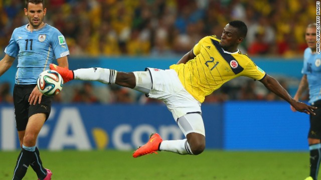 With Falcao out of the tournament Porto's Jackson Martinez is the man tasked with leading the Colombian attack.