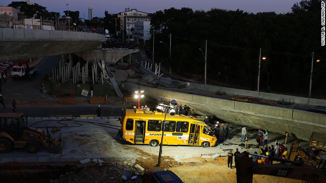 Colapso de un puente en Brasil deja al menos dos muertos y 20 heridos