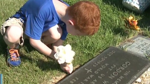 See His Act of Kindness at Cemetery