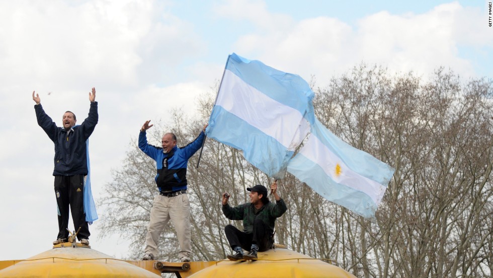 Recibimiento a Argentina en Buenos Aires