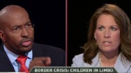 Jones, Bachmann battle on border issue