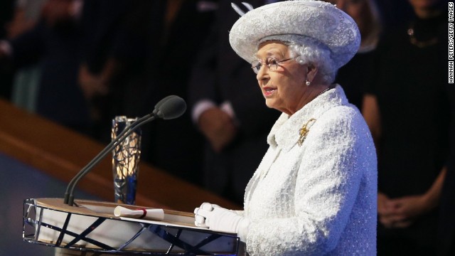 Queen Elizabeth II formally declares the 20th Commonwealth Games open.