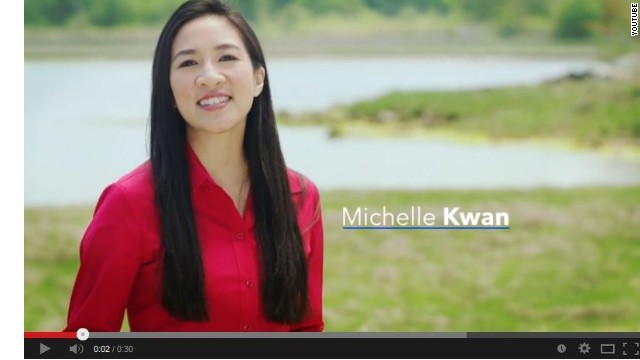 Michelle Kwan stars in husband's political ad