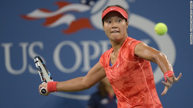 Li Na competing at last year's U.S. Open at Flushing Meadows. 