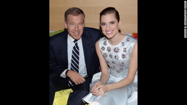 Brian Williams and Allison Williams attend the 