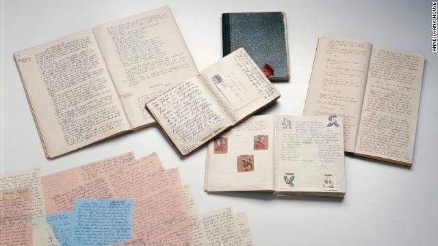 When her diary was almost full, Anne continued writing, using several notebooks. In 1944, she decided to rewrite her diary entries in the form of a novel, intending to publish it after the war, according to curators at the Anne Frank House in Amsterdam. Shown here are the different versions of her diary, known now as versions A, B and C.