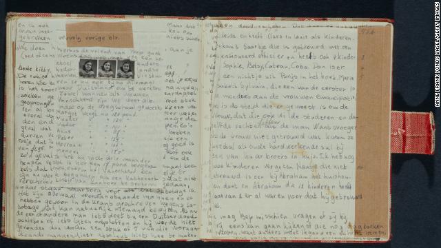 Two pages, written in 1942, from the diary. "Her inner life and her voice seem almost shockingly contemporary, astonishingly similar to the voices of the teenagers we know," says Francine Prose, author of "Anne Frank: The Book, the Life, the Afterlife."