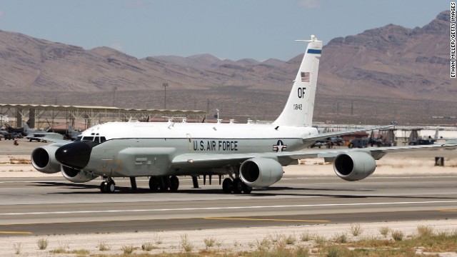 An American RC-135 Rivet, like the one seen here, was forced to enter Swedish air space earlier this year after a Russian radar system locked onto it. 