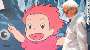 File: Hayao Miyazaki attends the opening of his film \