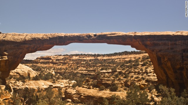 Owachomo Natural Bridge is one of three famous natural bridges at the aptly named Natural Bridges National Monument in Utah.