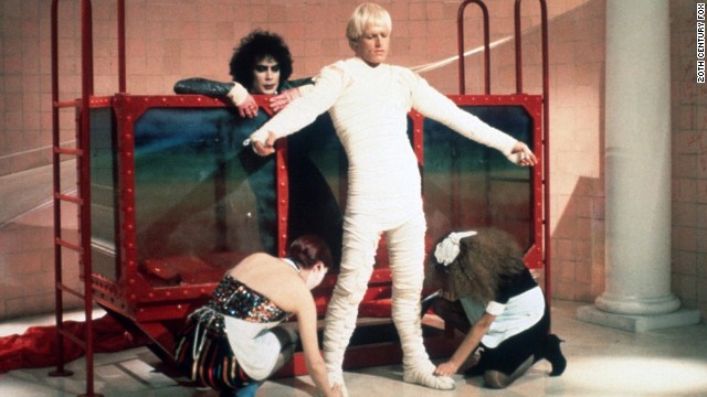 Peter Hinwood, the man who famously wore those teensy gold shorts (under his mummy wrap here) as Dr. Frank N Furter's creation, Rocky, has since receded from the spotlight. After his star turn in "The Rocky Horror Picture Show," the former actor was credited for one other film before he dropped the pursuit. Now an art and antiques dealer in London, <a href='http://www.people.com/people/archive/article/0,,20132607,00.html' >he told People magazine</a> in 2000 that he left acting behind because "One, I can't act. Two, I cringe with embarrassment every time I see myself on film. (And) three, I relish a quiet, peaceful life." 