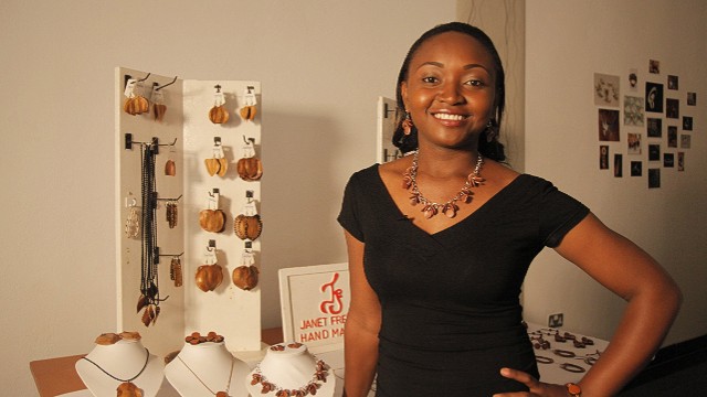 Janet Fredman Designs is a jewelry retailer specializing in contemporary accessories. Utilizing natural resources such as seeds, wood and leather, Fredman creates unique pieces that encapsulate the raw beauty of Zambia. 