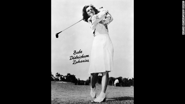American golfer Babe Didrikson Zaharias was the first woman to play in a PGA Tour event during 1938's Los Angeles Open.