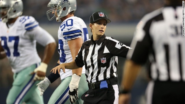 Shannon Eastin became first woman to officiate an NFL regular-season game in 2012.