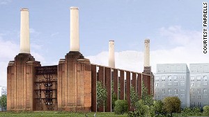 Terry Farrell\'s design envisaged the power station being transformed into a public park