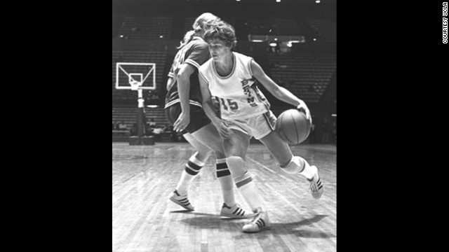 Basketball standout Ann Meyers Drysdale was the first woman to earn a full athletic scholarship from University of California-Los Angeles. She was offered a free-agent contract with the NBA's Indiana Pacers in 1979 -- unprecedented for a female player.